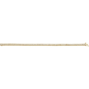 Accented Line Bracelet · 4 ct — 14K Yellow Gold view 2