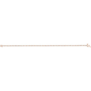 Line Bracelet · 2.25 ct — 14K Rose Gold view 2