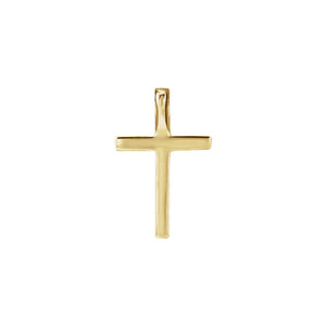 Petite Cross Necklace · 1.06 ct — 14K Yellow Gold view 3