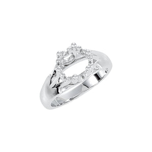 Solitaire Engagement Ring · 0.5–2.5 ct — Sterling Silver