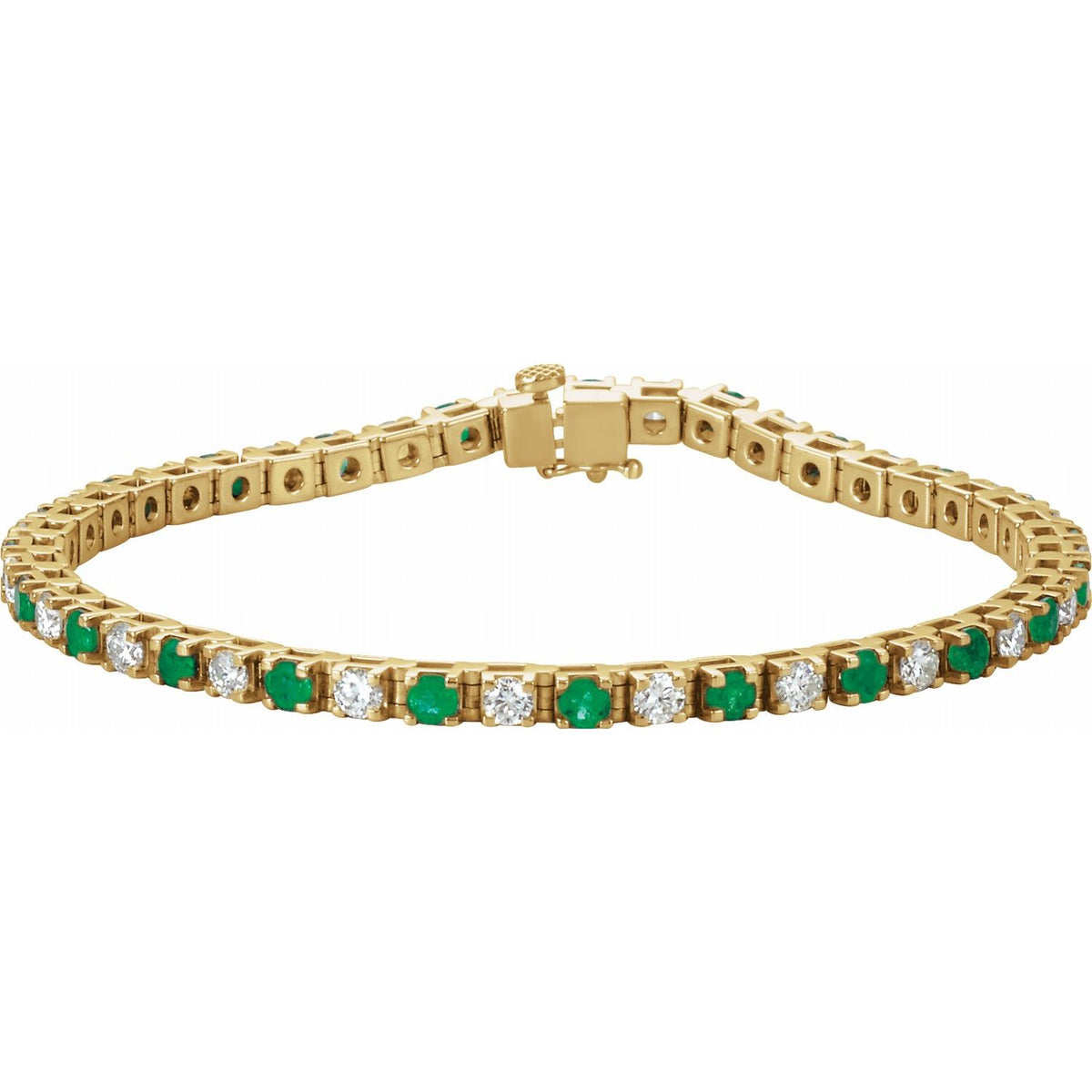 Line Bracelet · 2.38 ct — 14K Yellow Gold