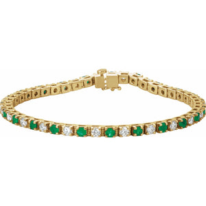 Line Bracelet · 2.38 ct — 14K Yellow Gold