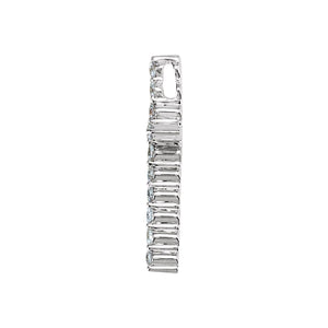 Cross Necklace · 1.7–4.5 ct — 14K White Gold view 2