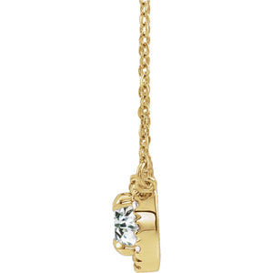 French-Set Halo-Style Necklace · 3.7–7 ct — 14K Yellow Gold view 2