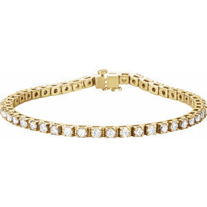 Line Bracelet · 4.75 ct — 14K Yellow Gold