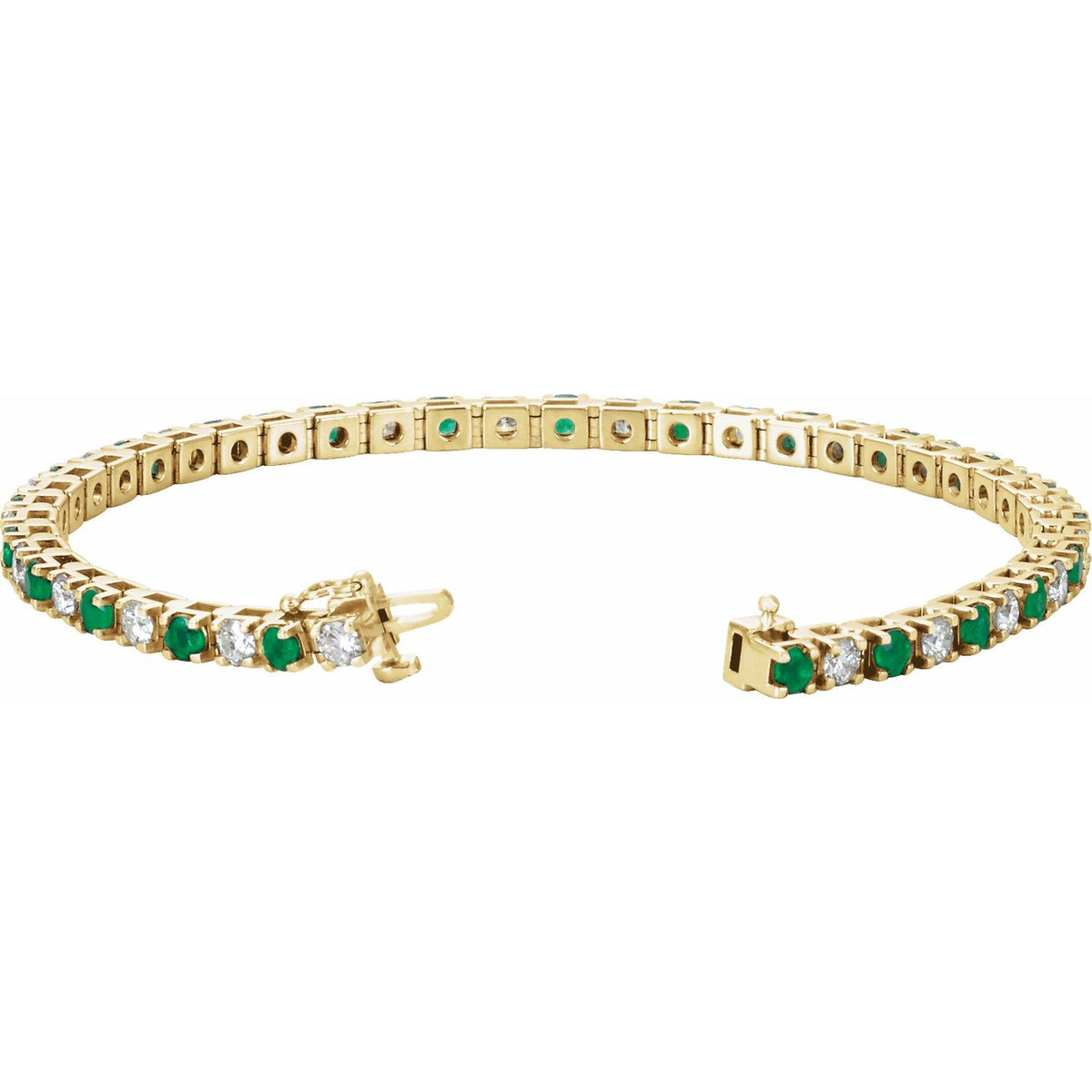 Line Bracelet · 2.38 ct — 14K Yellow Gold view 2