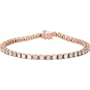 Line Bracelet · 4.75 ct — 14K Rose Gold
