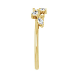 Leaf Ring · 0.25 ct — 14K Yellow Gold view 4