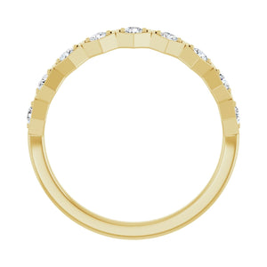 Stackable Geometric Ring · 0.38 ct — 14K Yellow Gold view 2