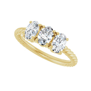 Family Rope Ring · 1.2 ct — 14K Yellow Gold view 5