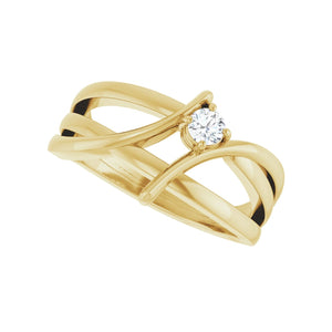 Bypass Ring · 0.13–0.5 ct — 14K Yellow Gold view 5
