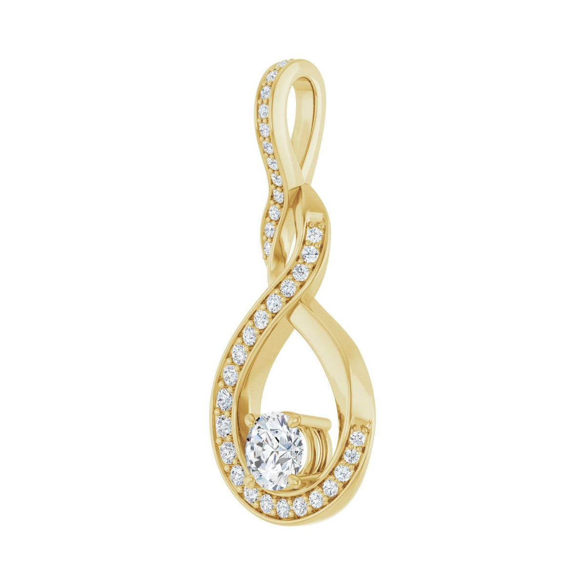 Infinity-Inspired Pendant · 4.47 ct — 14K Yellow Gold view 2