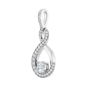 Infinity-Inspired Pendant · 4.47 ct — 14K White Gold view 2