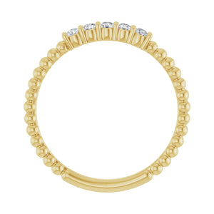 Stackable Ring · 0.17 ct — 14K Yellow Gold view 2