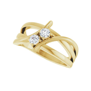 Two-Stone Ring · 0.25–1 ct — 14K Yellow Gold view 5