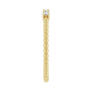 Stackable Ring · 0.17 ct — 14K Yellow Gold view 4