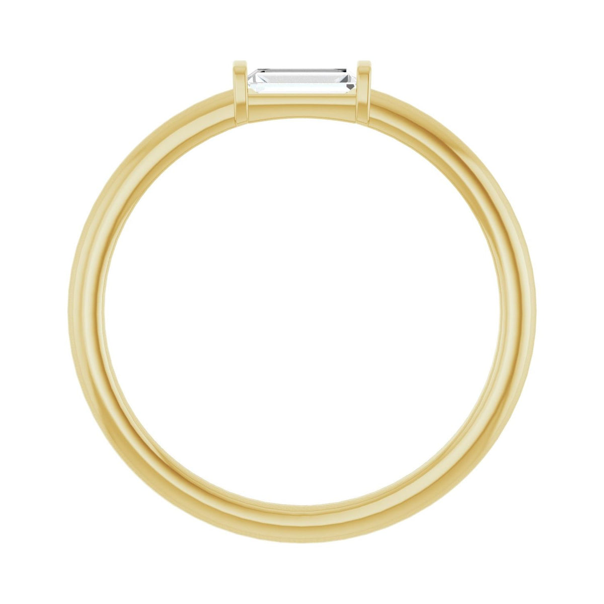 Stackable Ring · 0.1–0.17 ct — 14K Yellow Gold view 2
