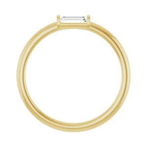 Stackable Ring · 0.1–0.17 ct — 14K Yellow Gold view 2