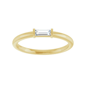 Stackable Ring · 0.1–0.17 ct — 14K Yellow Gold view 3