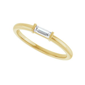 Stackable Ring · 0.1–0.17 ct — 14K Yellow Gold view 5
