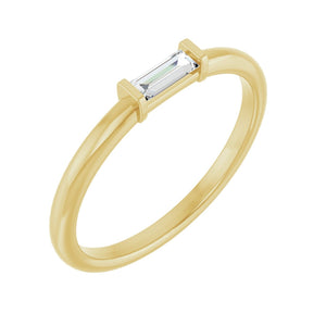 Stackable Ring · 0.1–0.17 ct — 14K Yellow Gold