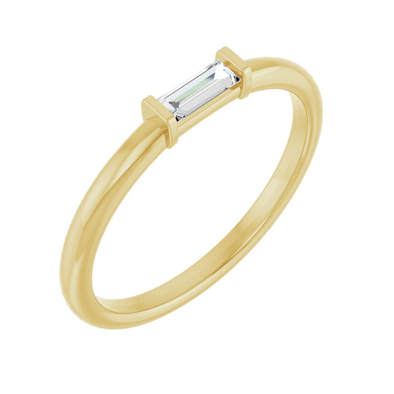 Stackable Ring · 0.1–0.17 ct — 14K Yellow Gold