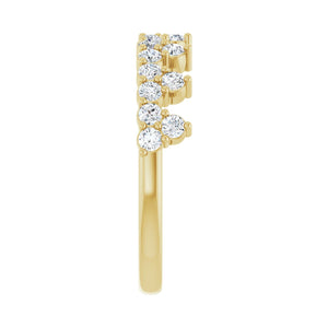 Accented Crown Ring · 0.63 ct — 14K Yellow Gold view 4