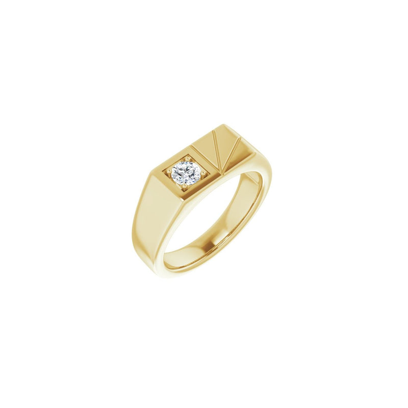 Solitaire Ring · 0.33 ct — 14K Yellow Gold