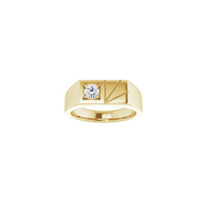 Solitaire Ring · 0.33 ct — 14K Yellow Gold view 3