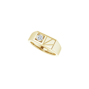 Solitaire Ring · 0.33 ct — 14K Yellow Gold view 5