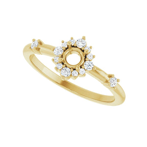 Halo-Style Ring · 0.17–0.38 ct — 14K Yellow Gold view 5