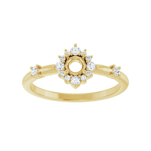 Halo-Style Ring · 0.17–0.38 ct — 14K Yellow Gold view 3