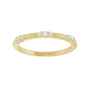 Stackable Ring · 0.13 ct — 14K Yellow Gold view 3