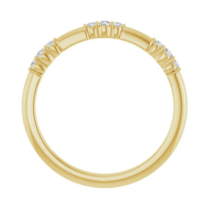 Stackable Ring · 0.13 ct — 14K Yellow Gold view 2