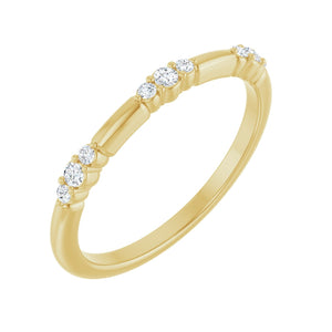 Stackable Ring · 0.13 ct — 14K Yellow Gold