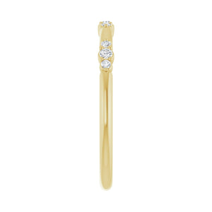 Stackable Ring · 0.13 ct — 14K Yellow Gold view 4