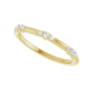 Stackable Ring · 0.13 ct — 14K Yellow Gold view 5