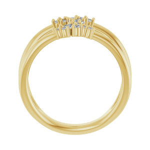 Negative Space Ring · 0.33 ct — 14K Yellow Gold view 2
