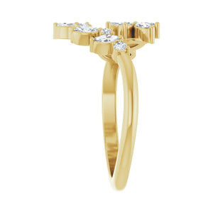 Bypass Ring · 0.5 ct — 14K Yellow Gold view 4