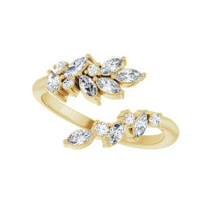 Bypass Ring · 0.5 ct — 14K Yellow Gold view 5