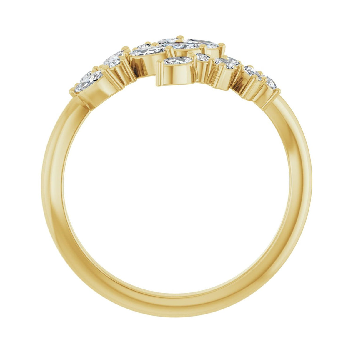 Bypass Ring · 0.5 ct — 14K Yellow Gold view 2
