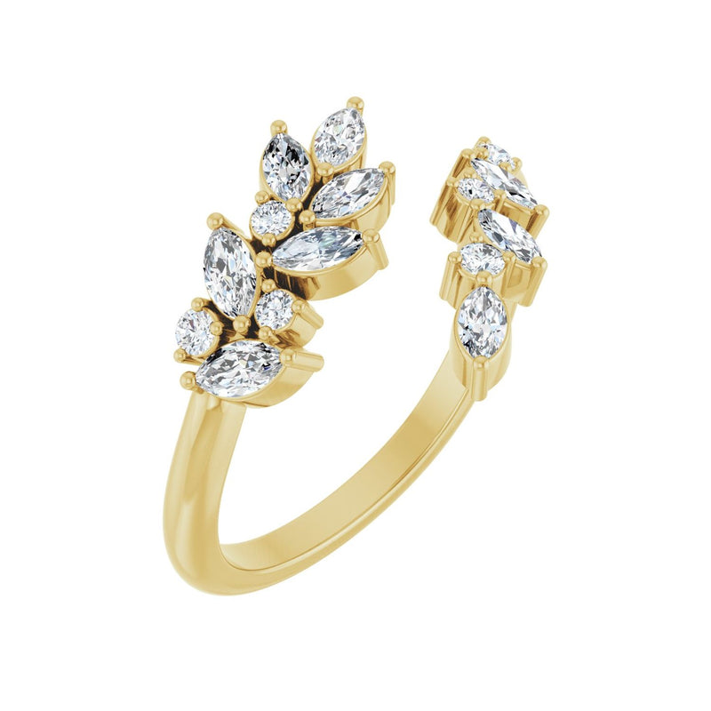Bypass Ring · 0.5 ct — 14K Yellow Gold