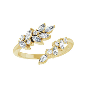 Bypass Ring · 0.5 ct — 14K Yellow Gold view 3