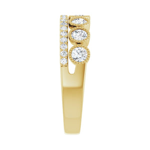 Granulated Ring · 1 ct — 14K Yellow Gold view 4