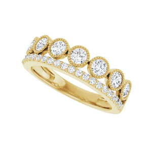 Granulated Ring · 1 ct — 14K Yellow Gold view 5