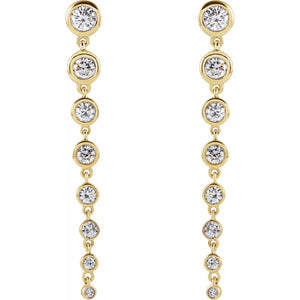Lab-Grown Diamond Earrings · 1.75–2 ct — 14K Yellow Gold view 2