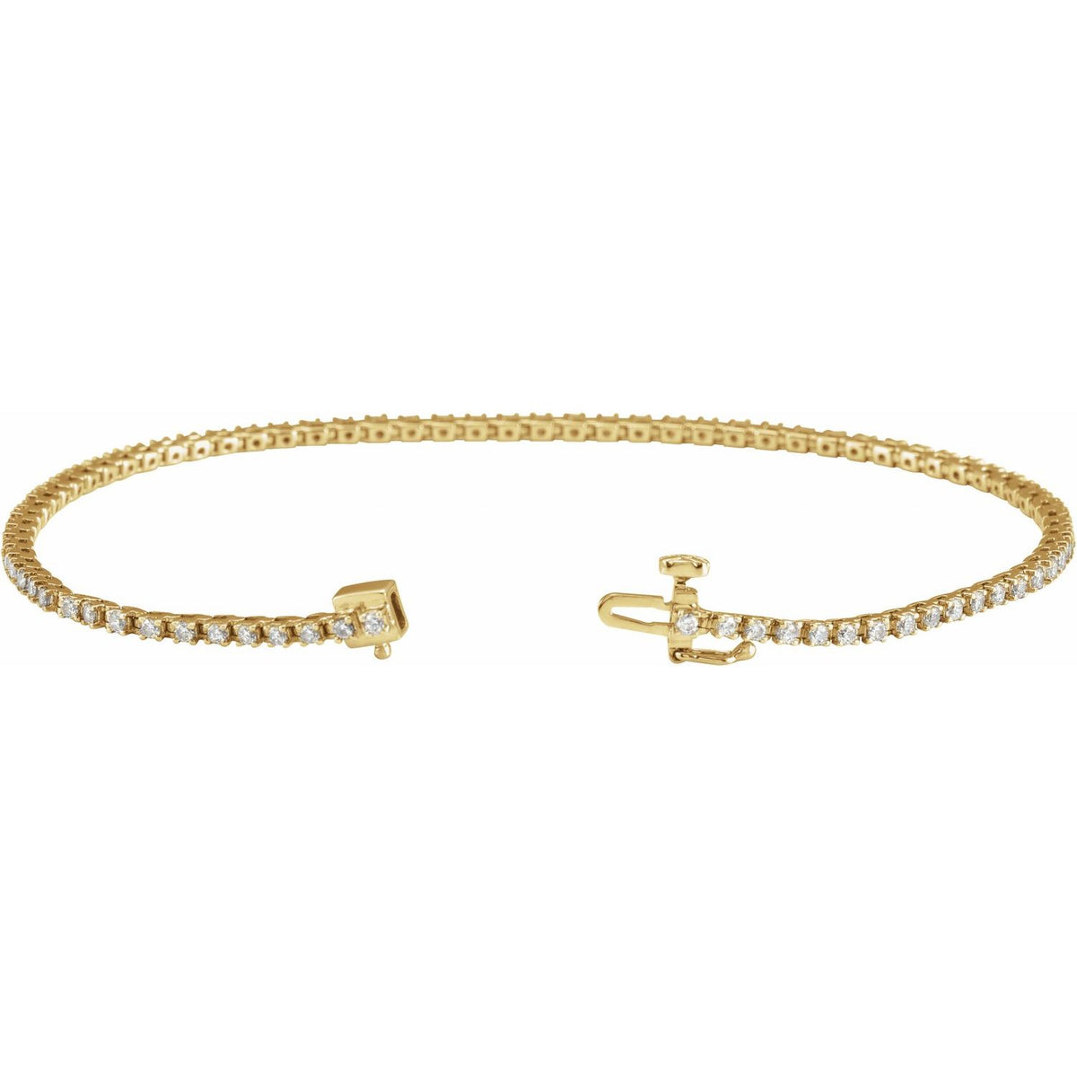 Line Bracelet · 1–10 ct — 14K Yellow Gold view 2