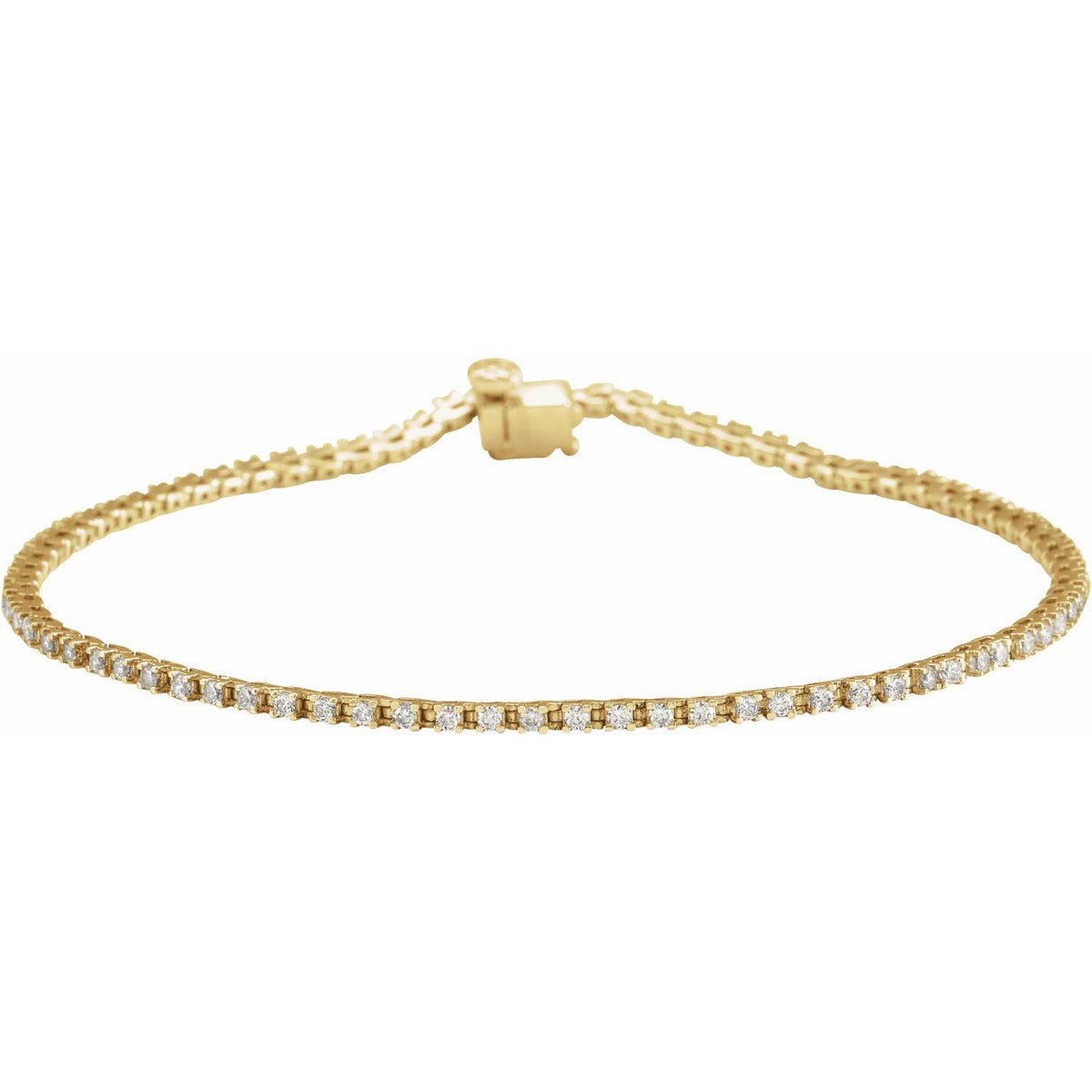Line Bracelet · 1–10 ct — 14K Yellow Gold