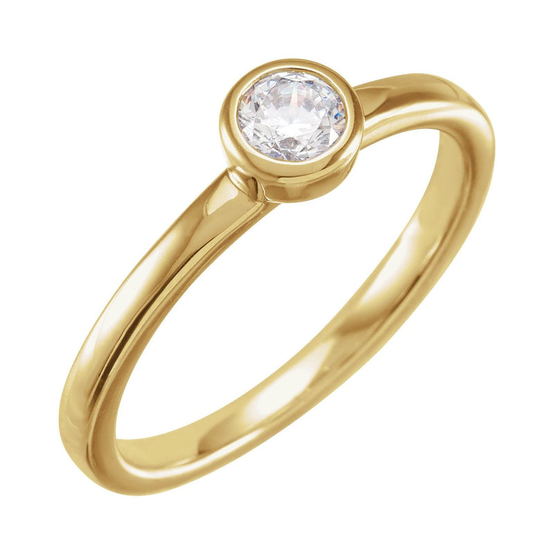 Bezel-Set Ring · 0.25–1 ct — 14K Yellow Gold