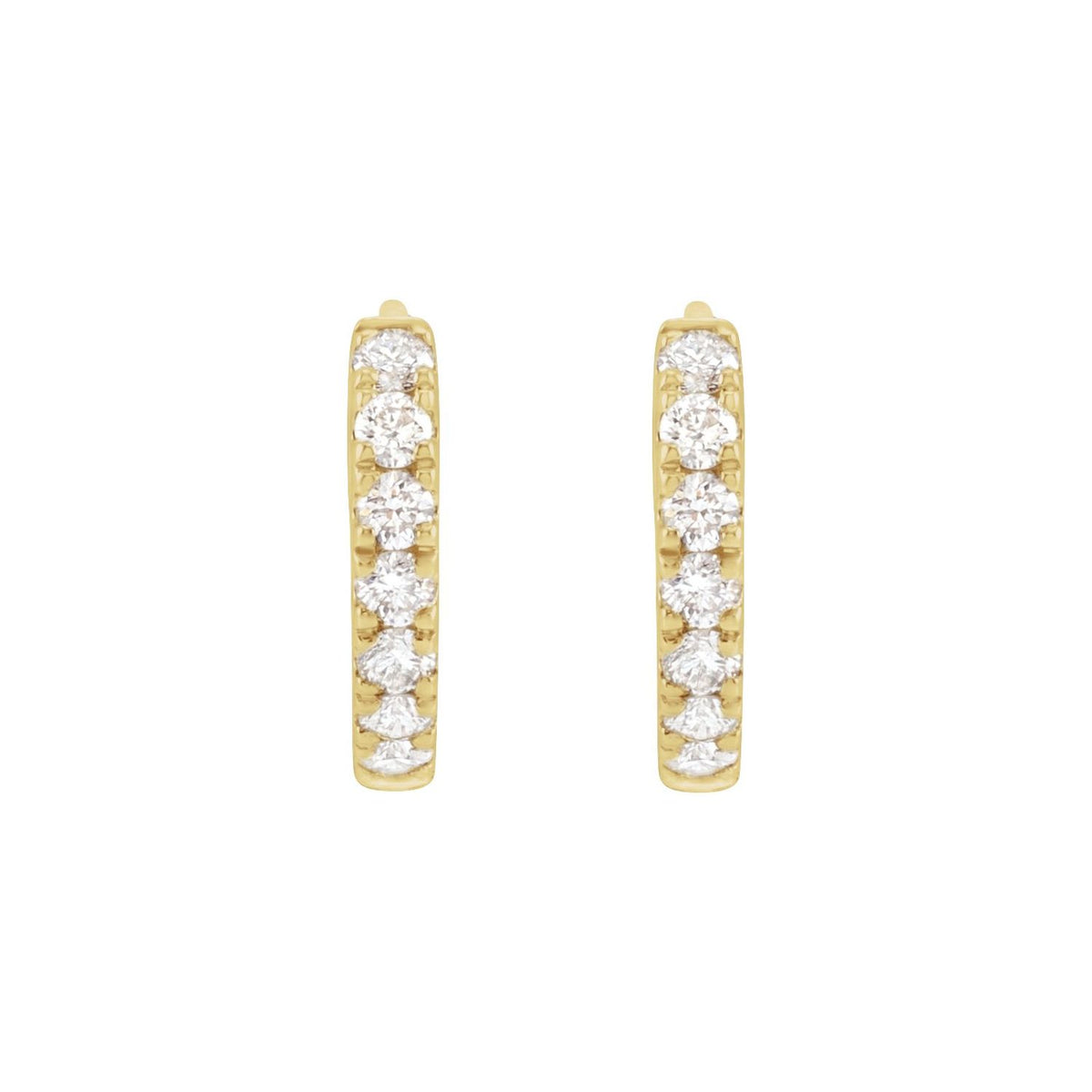 Lab-Grown Diamond Hoop Earrings · 0.2–0.5 ct — 14K Yellow Gold view 2